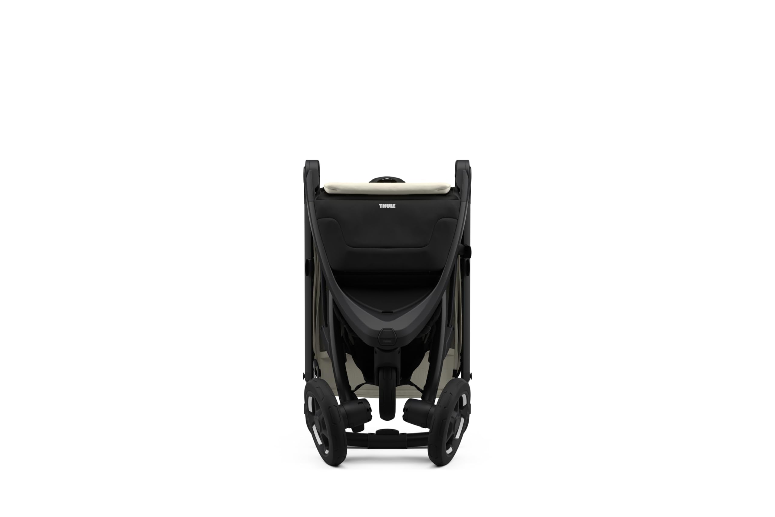 Thule Spring 2 single child stroller with ventilated canopy, adjustable handlebar, lightweight frame, compact fold, and maneuverable design.