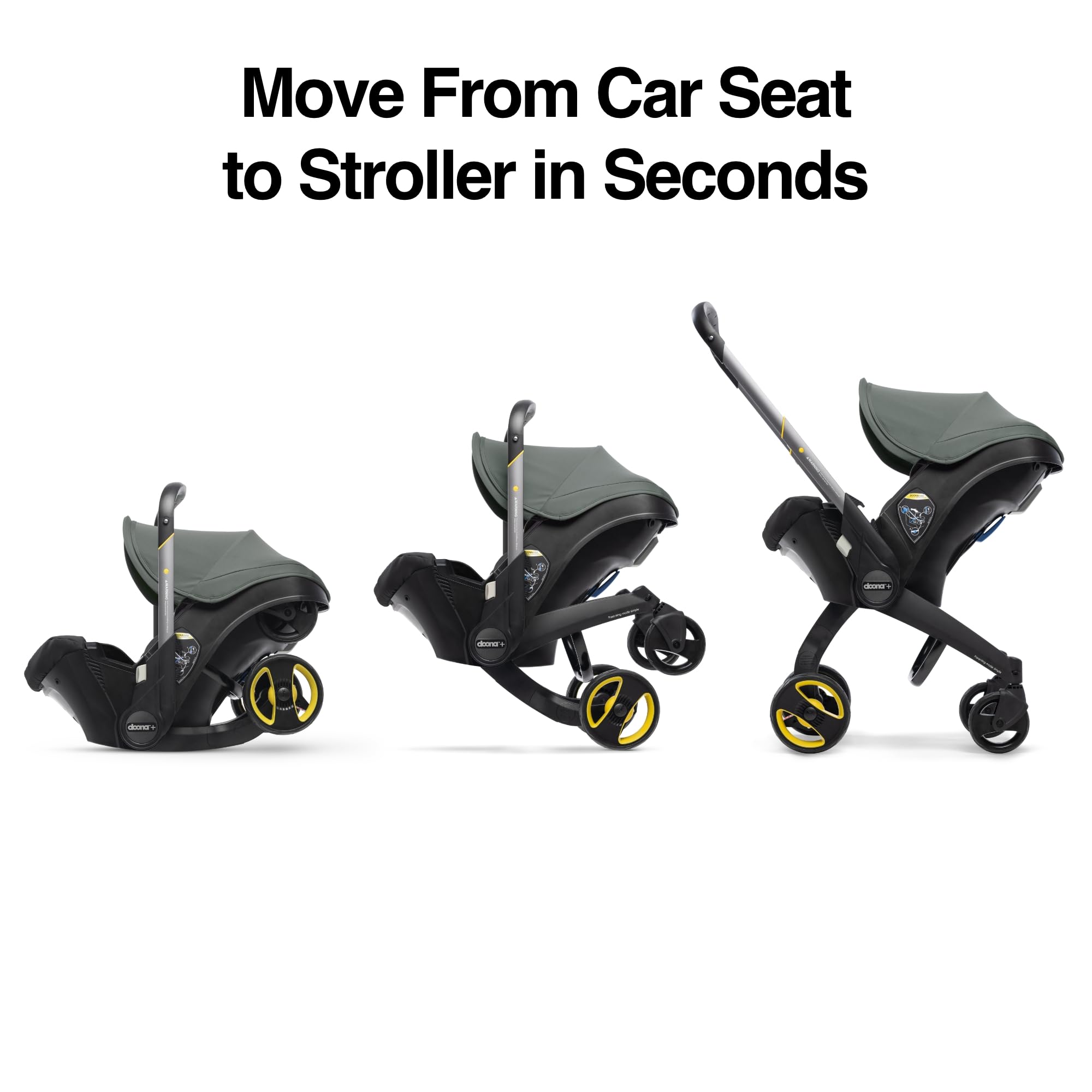 Doona Car Seat And Stroller Nitro Black All In One Travel System For Effortless Transitions