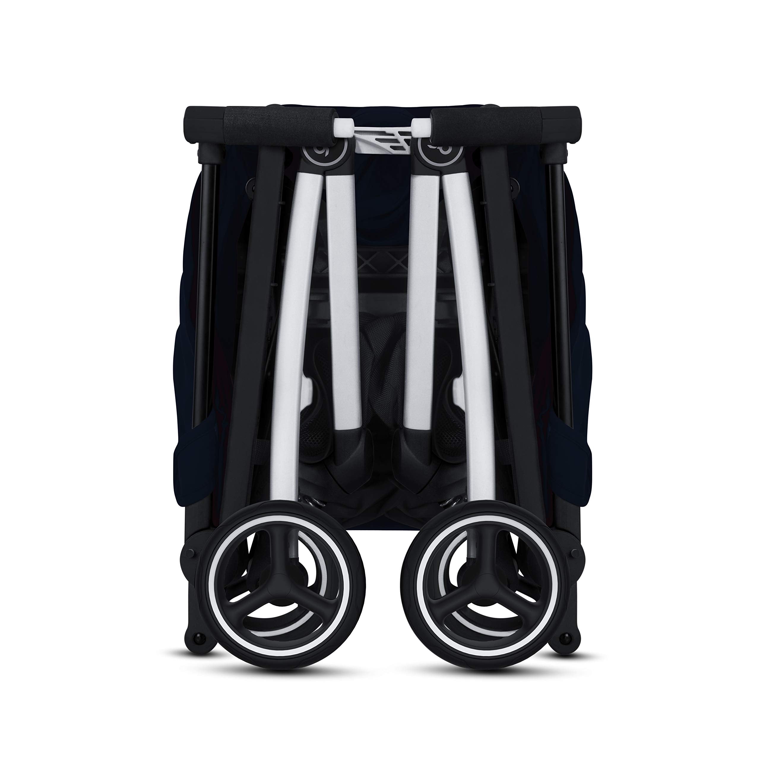My Store gb Pockit+ All-Terrain travel stroller with canopy and reclining seat in Velvet Black, compact and lightweight for travel.