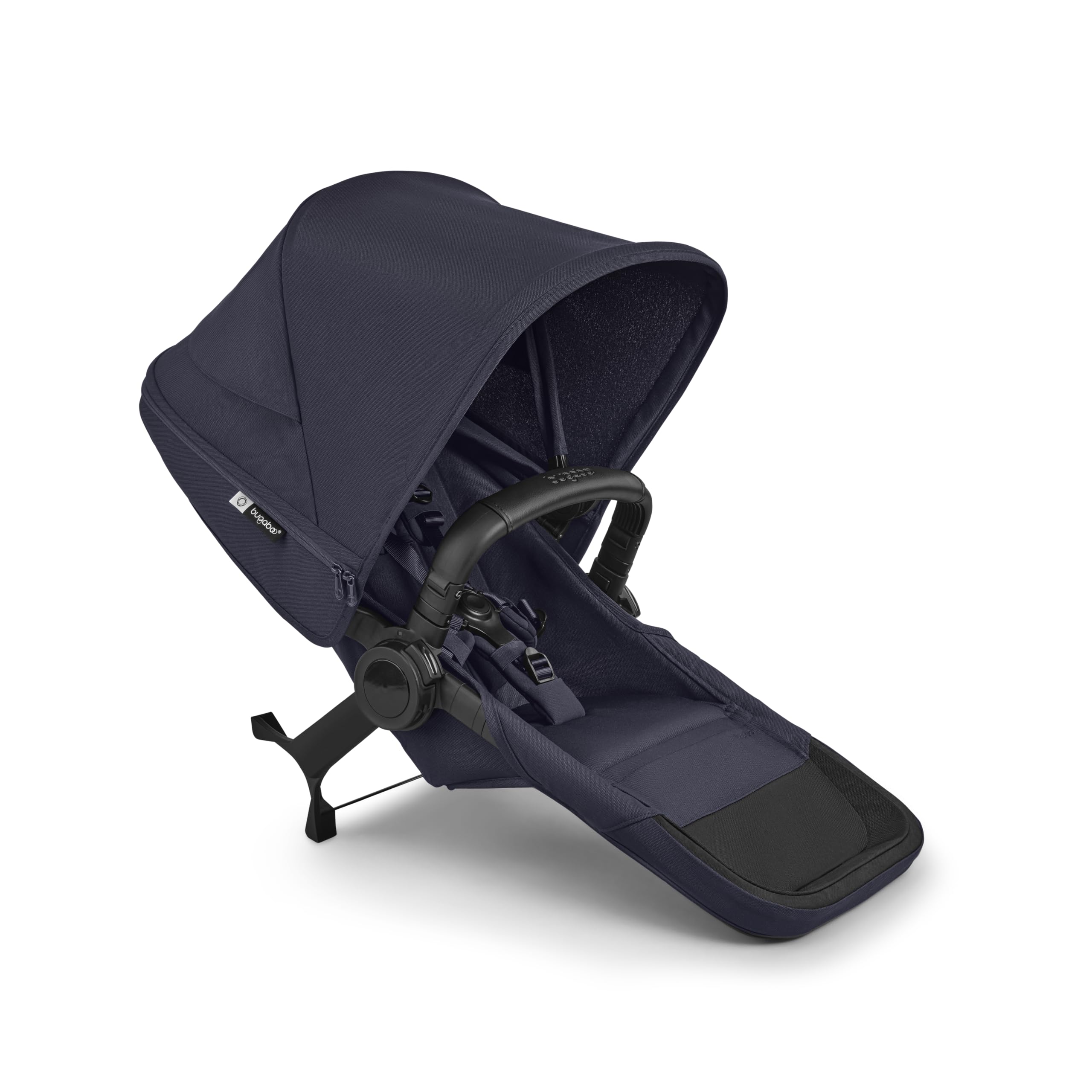 Bugaboo Donkey 6 sibling seat in cocoa brown for side-by-side double stroller conversion, compatible with the My Store stroller.
