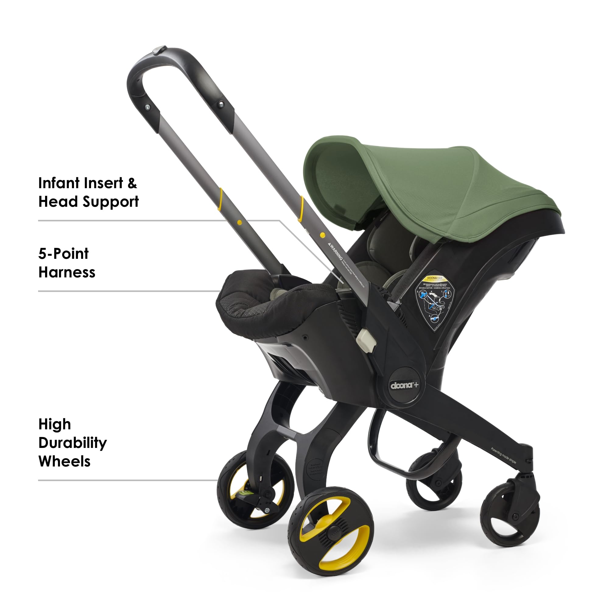 Doona Car Seat And Stroller Nitro Black All In One Travel System For Effortless Transitions