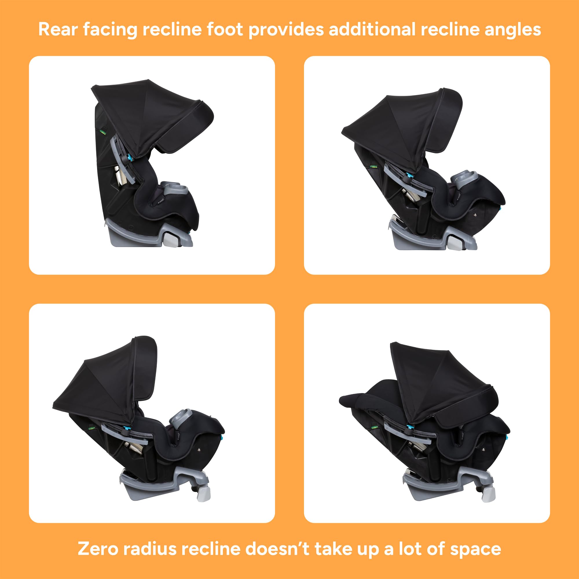 Baby Trend Cover Me 4 In 1 Convertible Car Seat Built In Canopy