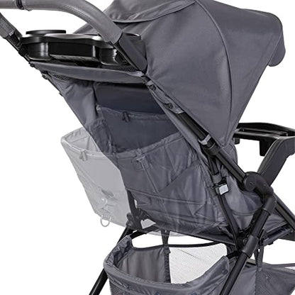 Baby Trend Passport cargo stroller with EZ-Lift infant car seat in pink bamboo, featuring a compact travel system for babies.