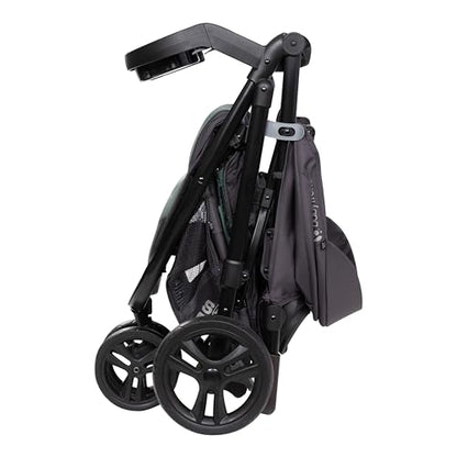 Baby Trend Passport Cargo stroller with pink bamboo accents and EZ-Lift Plus infant car seat for travel and everyday use