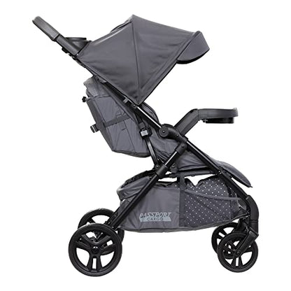 Baby Trend Passport cargo stroller with EZ-Lift infant car seat in pink bamboo, featuring adjustable handle and durable wheels.