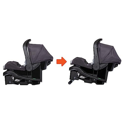 Pink Bamboo Baby Trend Passport cargo stroller with EZ-Lift Plus infant car seat for travel and everyday use.
