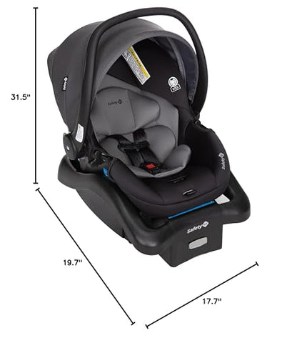 Safety 1st Smooth Ride travel system stroller with OnBoard FLX infant car seat, large canopy, foldable design, and ample storage.