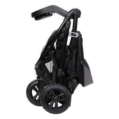 Baby Trend Passport cargo stroller with pink bamboo fabric and EZ-Lift infant car seat in a travel system setup.