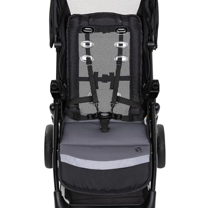 Baby Trend Passport cargo stroller with pink bamboo design and EZ-Lift infant car seat for travel and everyday use