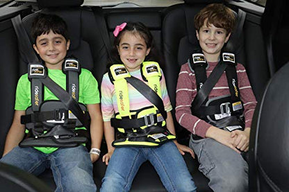 RideSafer Portable Car Seat Small Black Lightweight For Travel And Everyday Child Safety