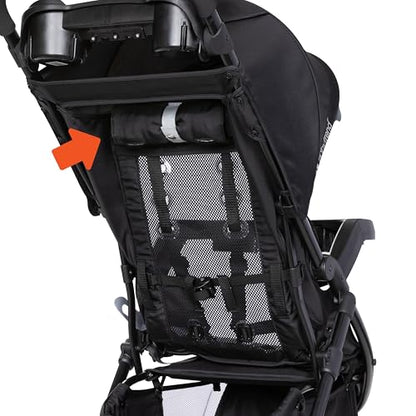 Baby Trend Passport cargo stroller with EZ-Lift Plus infant car seat in pink bamboo, featuring a compact travel system and adjustable handle