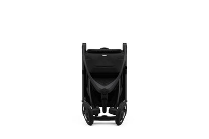 Thule Spring 2 single child stroller with ventilated canopy, adjustable handlebar, lightweight frame, and compact fold for easy transport.