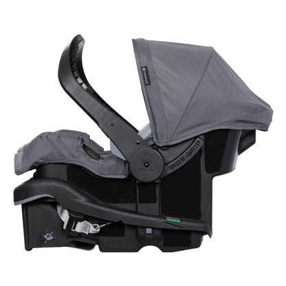 Baby Trend Passport cargo stroller with pink bamboo design and EZ-Lift infant car seat, suitable for travel with babies