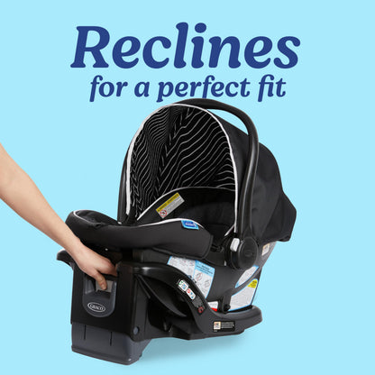 Graco SnugRide Lite LX Infant Car Seat Lightweight Rear Facing For Babies 4 To 30 Lb With Four Position Base LATCH