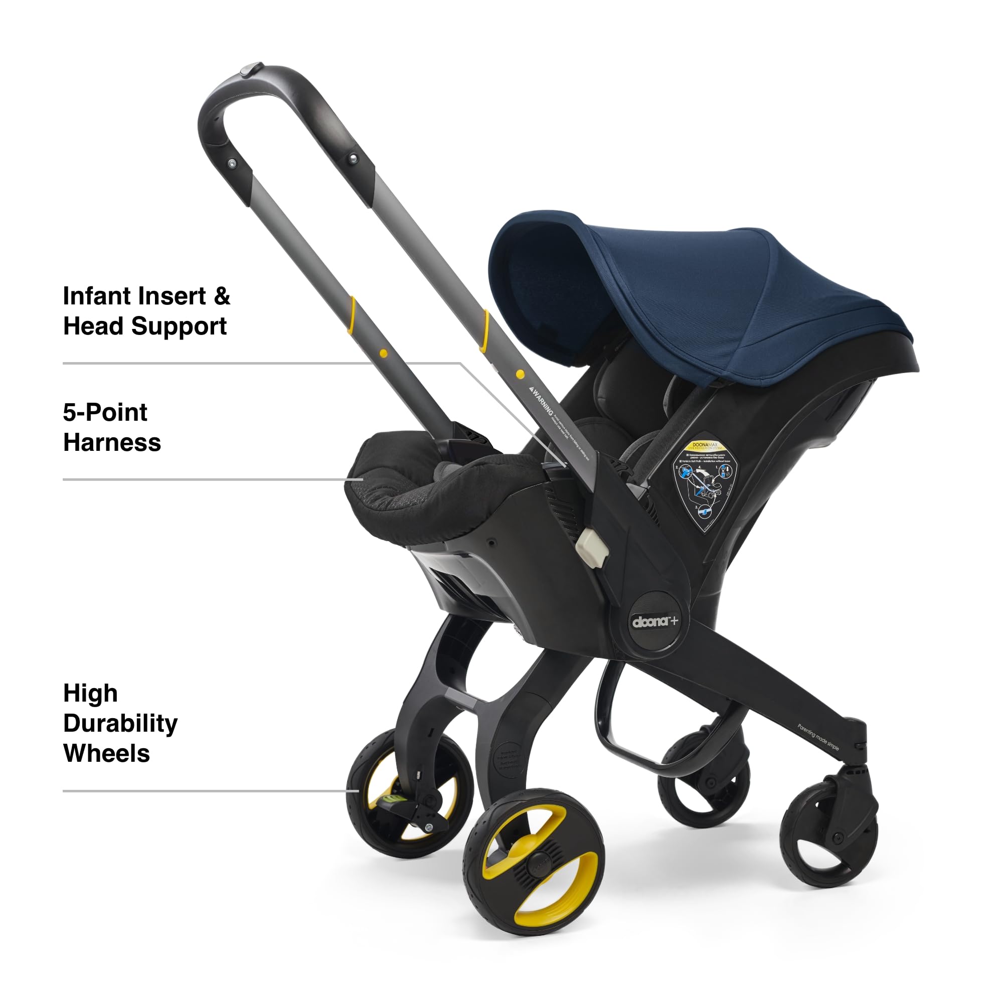 Doona Car Seat And Stroller Nitro Black All In One Travel System For Effortless Transitions