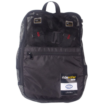 RideSafer Portable Car Seat Small Black Lightweight For Travel And Everyday Child Safety