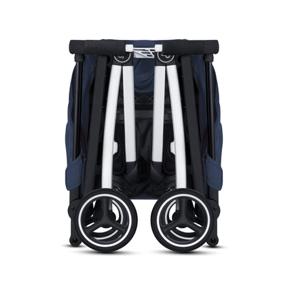 My Store gb Pockit+ All-Terrain lightweight travel stroller with canopy and reclining seat in velvet black, compact and portable.