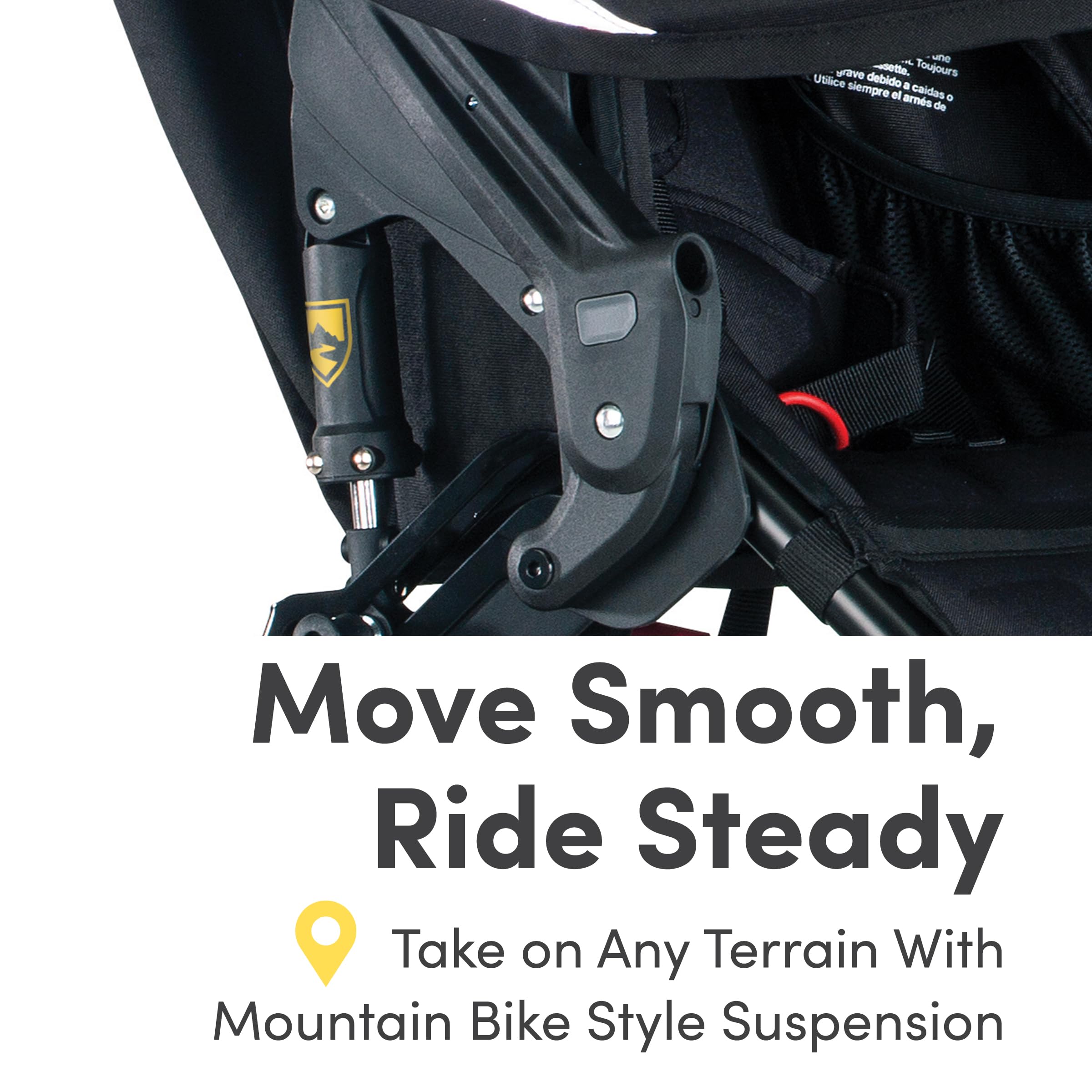 My Store BOB Gear Revolution Flex 3.0 Duallie jogging stroller in Graphite Black, double stroller with adjustable handlebars and large wheels.