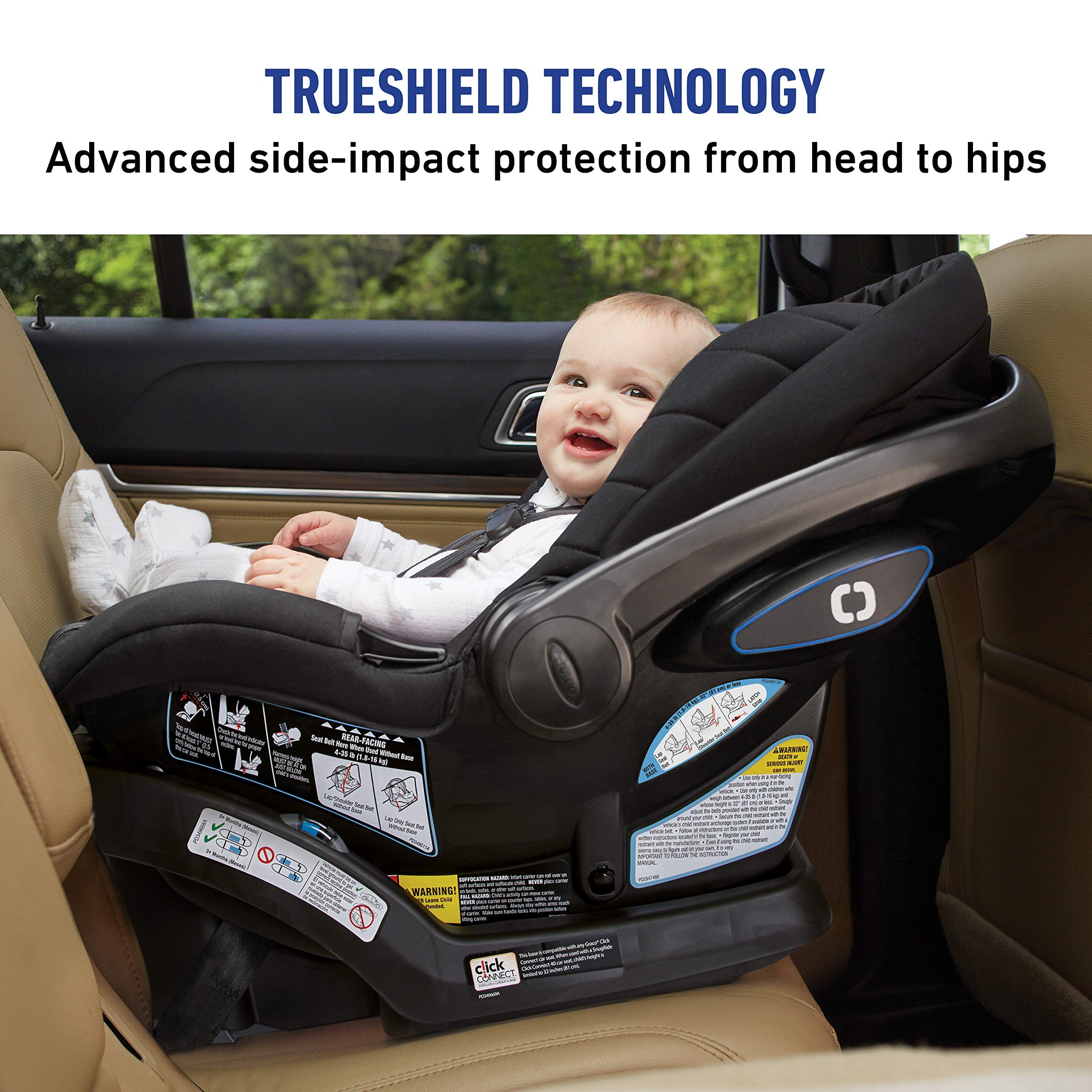 Graco SnugRide SnugFit Infant Car Seat Anti Rebound Bar for Safety